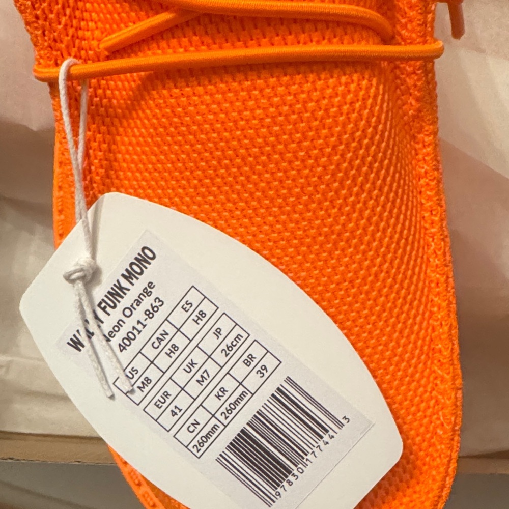Hey Dude Neon Orange Moccasins